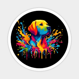 Golden Retriever Dog Multicolored Magnet